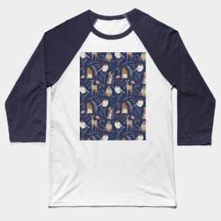 Winter animals dark Baseball T-Shirt